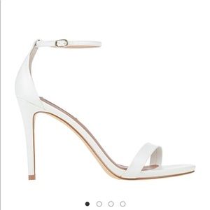 Steve Madden white leather stiletto in size 6.5